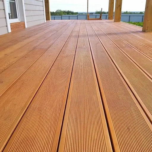 Доска террасная лиственница вельвет 28*142*4000, сорт АВ (0,568м2)