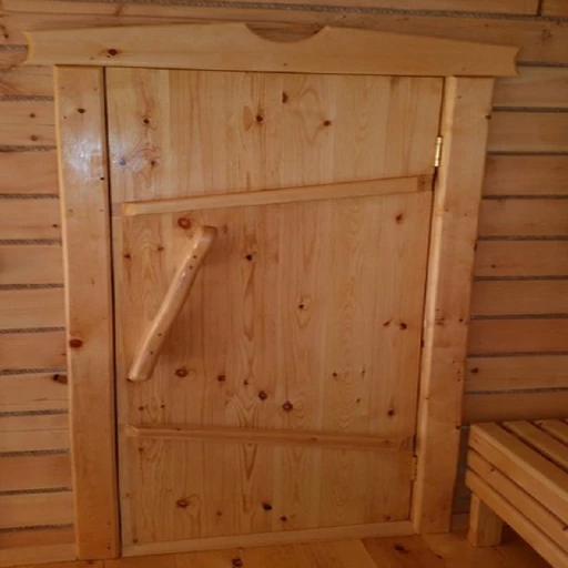 Дверь 40*800*1700 хвоя банная коробка на клиньях