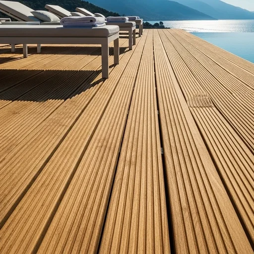 Доска террасная лиственница вельвет 45*142*5000, сорт Элита (0,71м2)