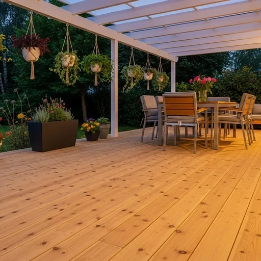 Доска террасная лиственница гладкая 28*120*6000, сорт SF (0,72м2)