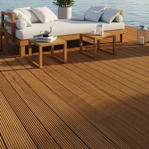 Доска террасная лиственница вельвет 45*190*2000, сорт Прима (0,38м2)