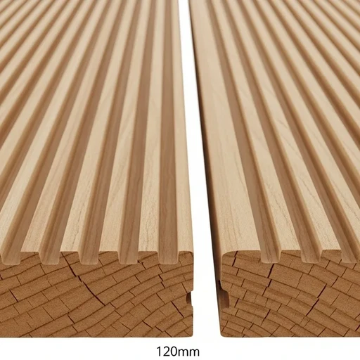 Доска террасная лиственница вельвет 45*190*2000, сорт SF (0,38м2)