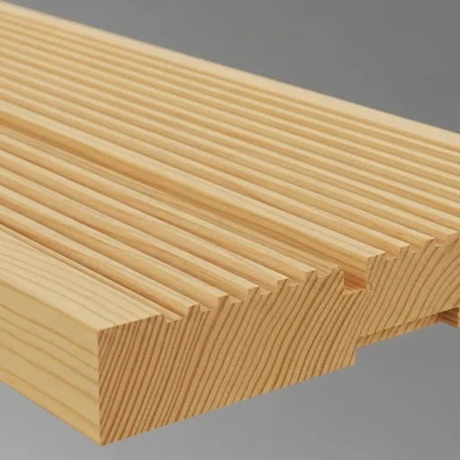 Доска террасная лиственница вельвет 45*190*4000, сорт SF (0,76м2)