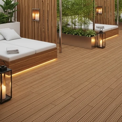 Доска террасная лиственница вельвет 45*190*4000, сорт SF (0,76м2)